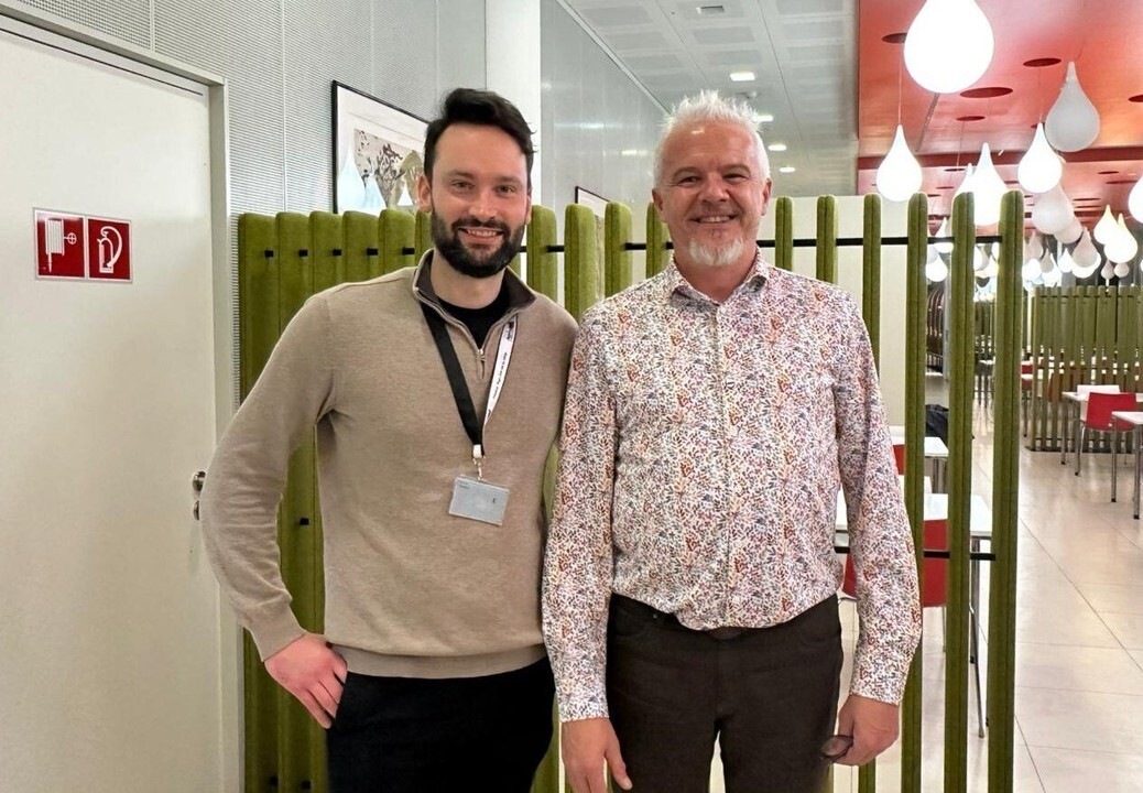 Edward Björkestam ja Olivier Despontin, joka vastaa ISS Luxemburgissa UBS-asiakkuudesta.