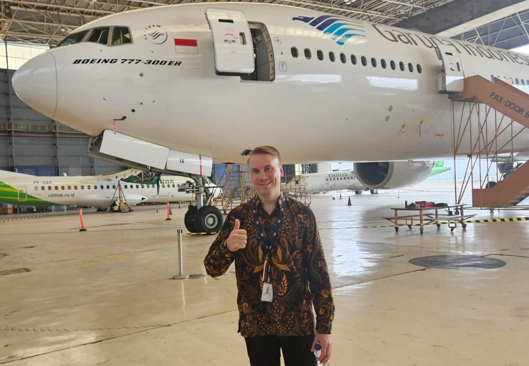 ISS:n työntekijä Tapio Kivi-Mannilla Jakartassa