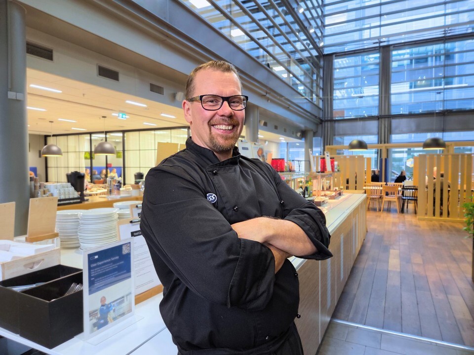 ISS:n kokki Peter Holmberg.